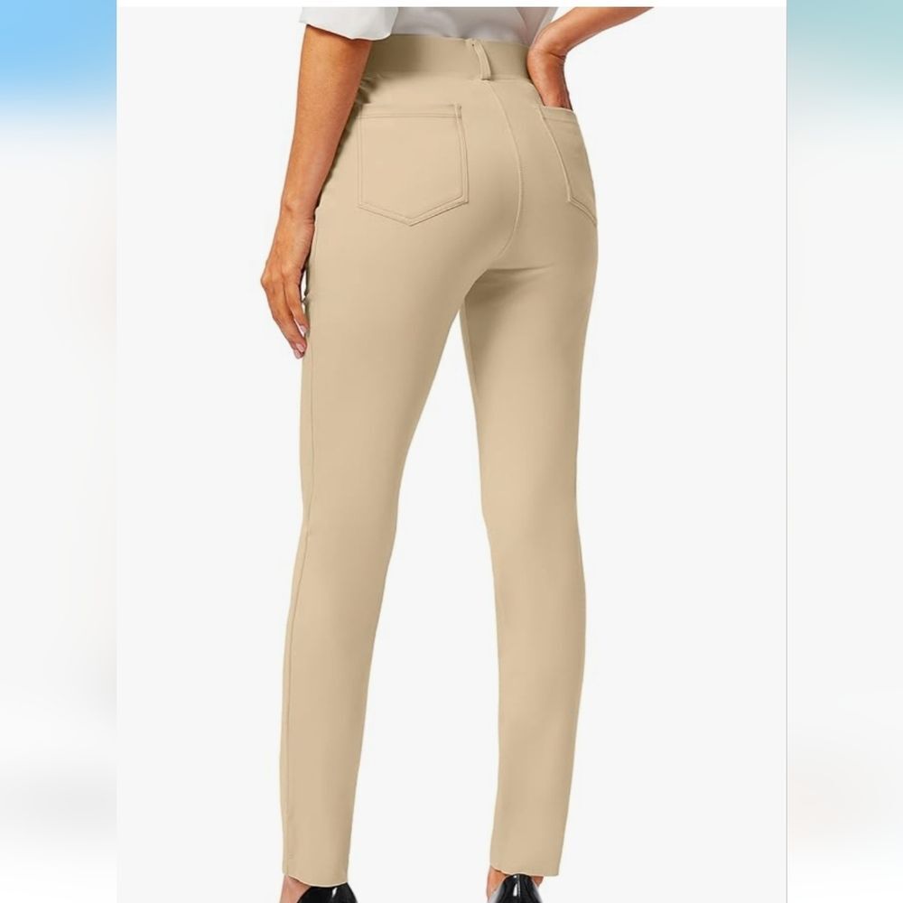 RAMMUS Women's Tan Slim Fit Casual Pants - NWT💐 - Picture 5 of 8